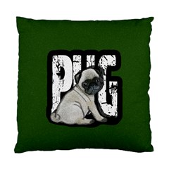 Pug Standard Cushion Case (one Side) by Valentinaart