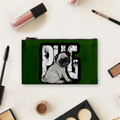 Pug Cosmetic Bag (small)  by Valentinaart