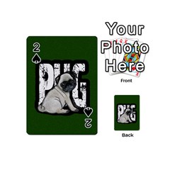 Pug Playing Cards 54 (mini)  by Valentinaart