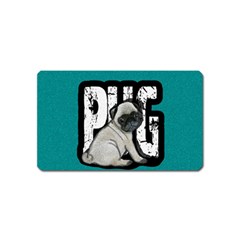 Pug Magnet (name Card) by Valentinaart