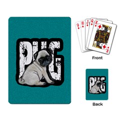 Pug Playing Card by Valentinaart