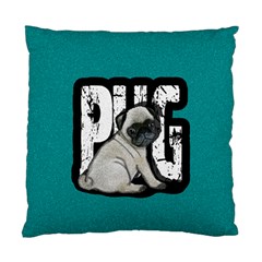 Pug Standard Cushion Case (one Side) by Valentinaart