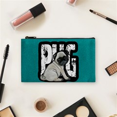 Pug Cosmetic Bag (small)  by Valentinaart