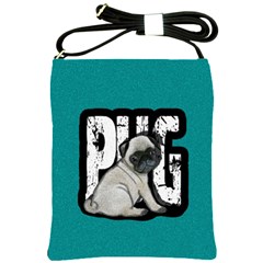 Pug Shoulder Sling Bags by Valentinaart