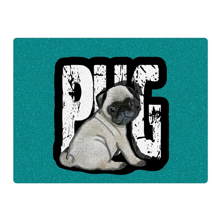 Pug Double Sided Flano Blanket (Mini) 