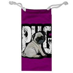 Pug Jewelry Bag by Valentinaart