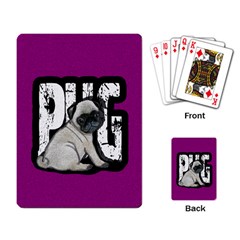 Pug Playing Card by Valentinaart