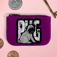 Pug Mini Coin Purses by Valentinaart