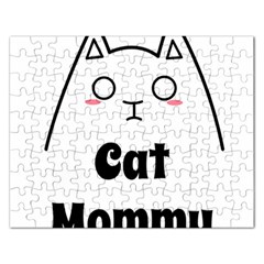 Love My Cat Mommy Rectangular Jigsaw Puzzl by Catifornia