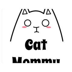 Love My Cat Mommy Double Sided Flano Blanket (medium)  by Catifornia