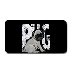 Pug Medium Bar Mats by Valentinaart