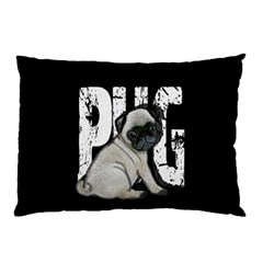 Pug Pillow Case by Valentinaart