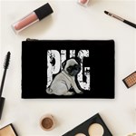 Pug Cosmetic Bag (Medium)  Front