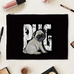 Pug Cosmetic Bag (xl) by Valentinaart