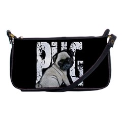 Pug Shoulder Clutch Bags by Valentinaart