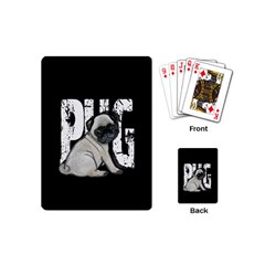 Pug Playing Cards (mini)  by Valentinaart