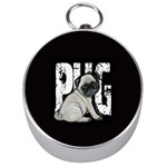 Pug Silver Compasses Front