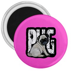 Pug 3  Magnets by Valentinaart