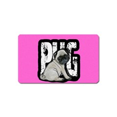 Pug Magnet (name Card) by Valentinaart