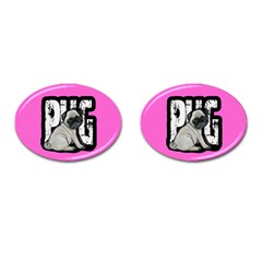 Pug Cufflinks (oval) by Valentinaart