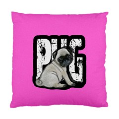 Pug Standard Cushion Case (one Side) by Valentinaart