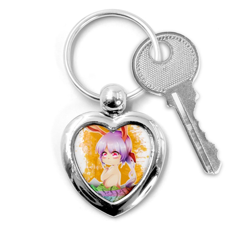 Easter Bunny Girl Key Chains (Heart) 