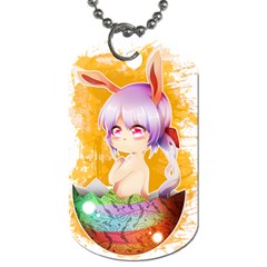 Easter Bunny Girl Dog Tag (one Side) by Catifornia