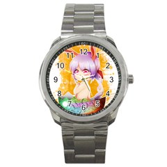 Easter Bunny Girl Sport Metal Watch by Catifornia