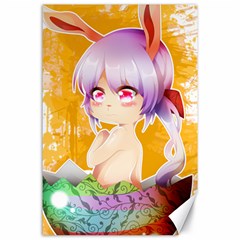 Easter Bunny Girl Canvas 24  X 36  by Catifornia