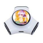 Easter Bunny Girl 3-Port USB Hub Front