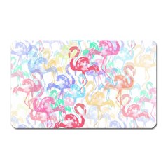 Flamingo Pattern Magnet (rectangular) by Valentinaart