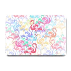 Flamingo Pattern Small Doormat  by Valentinaart