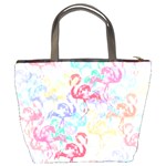 Flamingo pattern Bucket Bags Back