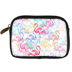 Flamingo Pattern Digital Camera Cases by Valentinaart