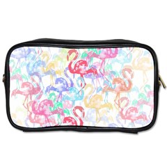 Flamingo Pattern Toiletries Bags by Valentinaart