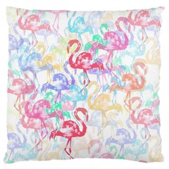 Flamingo Pattern Large Cushion Case (one Side) by Valentinaart