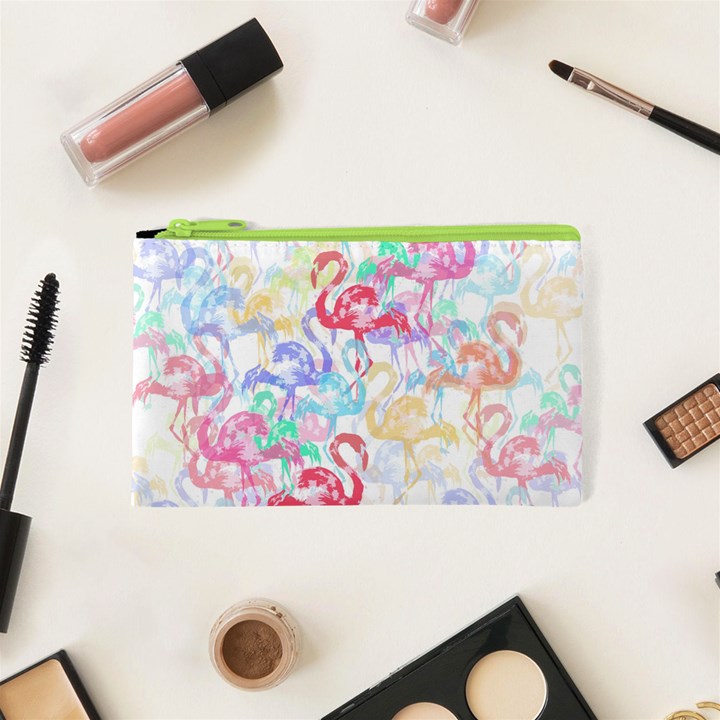 Flamingo pattern Cosmetic Bag (XS)