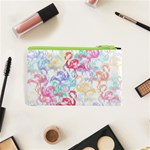 Flamingo pattern Cosmetic Bag (XS) Back