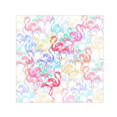 Flamingo Pattern Small Satin Scarf (square)