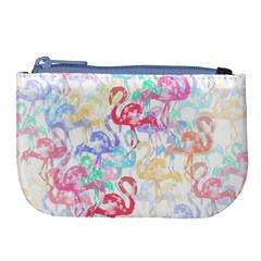 Flamingo Pattern Large Coin Purse by Valentinaart