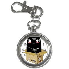 Black Cat In A Box Key Chain Watches by Catifornia