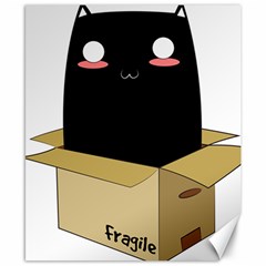 Black Cat In A Box Canvas 8  X 10  by Catifornia