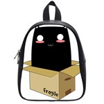 Black Cat in a Box School Bags (Small)  Front