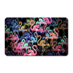 Flamingo Pattern Magnet (rectangular) by Valentinaart