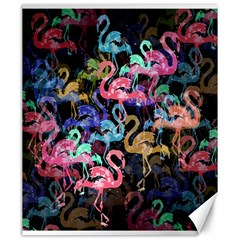 Flamingo Pattern Canvas 20  X 24   by Valentinaart