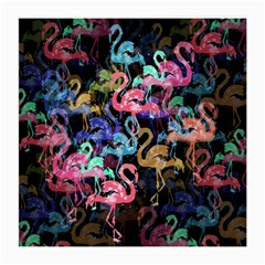 Flamingo Pattern Medium Glasses Cloth (2-side) by Valentinaart