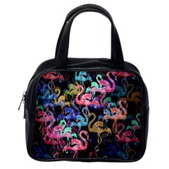 Flamingo Pattern Classic Handbags (one Side) by Valentinaart