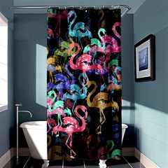 Flamingo Pattern Shower Curtain 36  X 72  (stall)  by Valentinaart