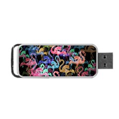 Flamingo Pattern Portable Usb Flash (one Side) by Valentinaart