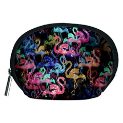 Flamingo Pattern Accessory Pouches (medium)  by Valentinaart